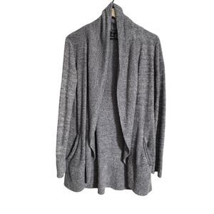 Barefoot Dreams Gray Cozy Open Front Cardigan Medium